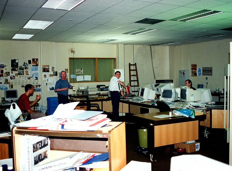 Richard Rostron, Sam Summersgill, Martin Trevor (DEC Engineer), Tony Lyons. 